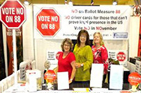 Protect Oregon Driver Licenses booth